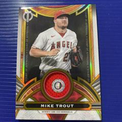 Mike Trout [Gold] #SOA-MT Baseball Cards 2023 Topps Tribute Stamp of Approval Relics Prices