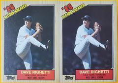 Dave Righetti #5 Baseball Cards 1987 Topps Tiffany Prices