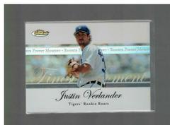 Justin Verlander [Refractor] Baseball Cards 2007 Finest Rookie Moments Prices