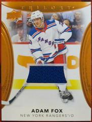 Adam Fox [Orange Foil Jersey] #69 Hockey Cards 2022 Upper Deck Trilogy Prices