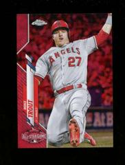 Mike Trout [Red] Baseball Cards 2020 Topps Chrome Update Prices