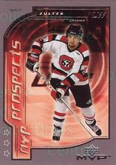 Matt Zultek Hockey Cards 2000 Upper Deck MVP Prices