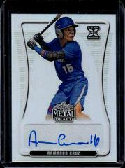 Armando Cruz [Silver Crystal] #BA-AC2 Baseball Cards 2020 Leaf Metal Draft Autographs Prices