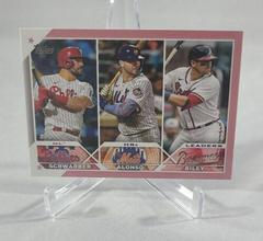 Austin Riley, Kyle Schwarber, Pete Alonso [Mother's Day Pink] Baseball Cards 2023 Topps Prices