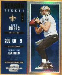 Drew Brees [Blue] Football Cards 2017 Panini Contenders Optic Prices