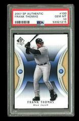 Frank Thomas Baseball Cards 2007 SP Authentic Prices