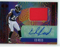 Ed Reed [Red] Football Cards 2021 Panini Illusions Immortalized Jersey Autographs Prices