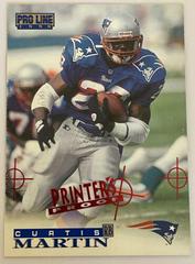 Curtis Martin [Printer's Proof] Football Cards 1996 Pro Line Prices