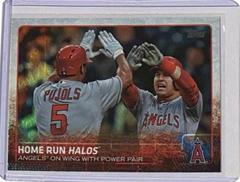 Albert Pujols, Mike Trout [Rainbow Foil] #US213 Baseball Cards 2015 Topps Update Prices