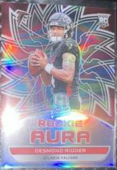 Desmond Ridder [Neon Marble] Football Cards 2022 Panini Spectra Rookie Aura Prices
