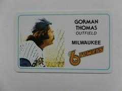 Gorman Thomas Baseball Cards 1981 Perma Graphics Super Star Credit Card Prices