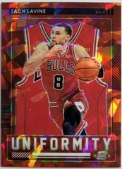 Zach LaVine [Red Ice] #12 Basketball Cards 2021 Panini Contenders Optic Uniformity Prices