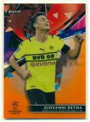 Giovanni Reyna [Orange] Soccer Cards 2021 Topps Finest UEFA Champions League Prices