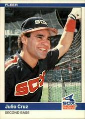 Julio Cruz #55 Baseball Cards 1984 Fleer Prices