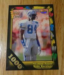 Herman Moore [1000 Stripe] Football Cards 1991 Wild Card Prices
