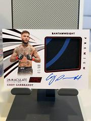 Cody Garbrandt [Red] Ufc Cards 2021 Panini Immaculate UFC Premium Memorabilia Autographs Prices