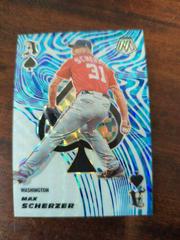Max Scherzer [Reactive Blue] #ACE9 Baseball Cards 2021 Panini Mosaic Aces Prices
