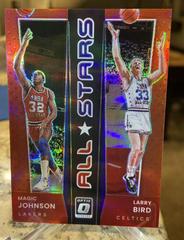 Larry Bird, Magic Johnson [Red] Basketball Cards 2021 Panini Donruss Optic All Stars Prices