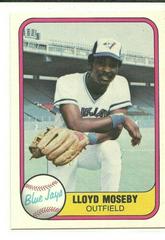 Lloyd Moseby #421 Baseball Cards 1981 Fleer Prices