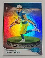 Justin Herbert [Teal] #FF-11 Football Cards 2023 Panini Certified Franchise Foundations Prices