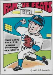 Hugh Casey #27 Baseball Cards 1980 Laughlin Famous Feats Prices