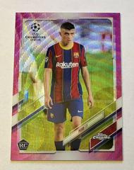 Pedri [Pink] Soccer Cards 2020 Topps Chrome UEFA Champions League Prices