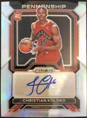 Christian Koloko [Silver] #RP-CKT Basketball Cards 2022 Panini Prizm Rookie Penmanship Autographs Prices
