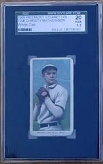 Christy Mathewson [White Cap] Baseball Cards 1909 T206 Piedmont 150 Prices