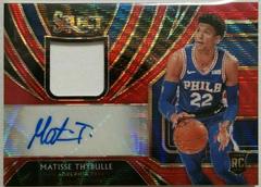 Matisse Thybulle [Red Wave] #MTH Basketball Cards 2019 Panini Select Rookie Jersey Autographs Prices