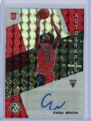 Coby White [Mosaic] Basketball Cards 2019 Panini Mosaic Rookie Autographs Prices