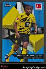 Youssoufa Moukoko [Blue Refractor] #29 Soccer Cards 2020 Topps Finest Bundesliga Prices