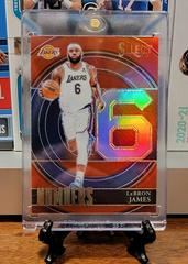 LeBron James [Red Prizm] Basketball Cards 2021 Panini Select Numbers Prices