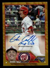 Alex Call [Gold Wave] Baseball Cards 2023 Topps Chrome Update Autographs Prices