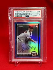 Stephen Strasburg [Blue Refractor Autograph] Baseball Cards 2010 Bowman Chrome Prices