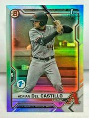 Adrian Del Castillo [Sky Blue] #BD-108 Baseball Cards 2021 Bowman Draft Prices