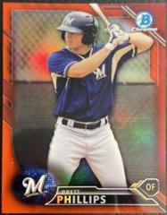Brett Phillips [Chrome Red Refractor] Baseball Cards 2016 Bowman Prospects Prices