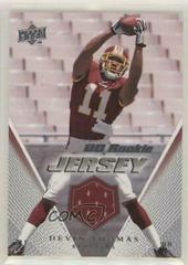 Devin Thomas #UDRJ-DT Football Cards 2008 Upper Deck Rookie Jersey Prices