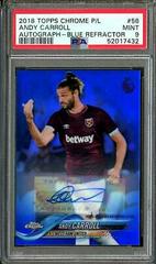 Andy Carroll [Autograph Blue Refractor] Soccer Cards 2018 Topps Chrome Premier League Prices