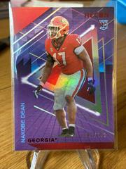 Nakobe Dean [Red] Football Cards 2022 Panini Chronicles Draft Picks Recon Prices