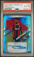 Ansu Fati [Red Wave Refractor] Soccer Cards 2020 Topps Chrome UEFA Champions League Autographs Prices