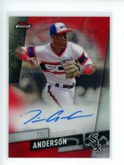 Tim Anderson [Red Refractor] #FA-TA Baseball Cards 2019 Topps Finest Autographs Prices