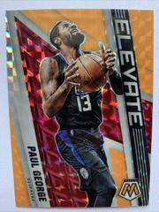 Paul George [Orange Fluorescent] Basketball Cards 2021 Panini Mosaic Elevate Prices