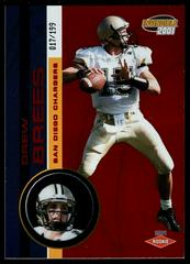 Drew Brees [Red] Football Cards 2001 Pacific Invincible Prices