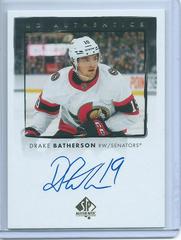 Drake Batherson #UDA-DB Hockey Cards 2022 SP Authentic UD Autographs Prices