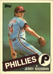 Jerry Koosman #15 Baseball Cards 1985 Topps Tiffany Prices