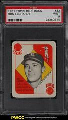Don Lenhardt Baseball Cards 1951 Topps Blue Back Prices