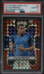 Kylian Mbappe [Red Mosaic Prizm] Soccer Cards 2018 Panini Prizm World Cup Prices