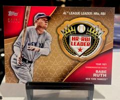 Babe Ruth [Gold] #CA-BR Baseball Cards 2023 Topps Crowning Achievements Commemorative Patch Prices