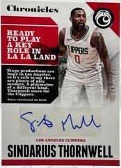 Sindarius Thornwell #CA-STH Basketball Cards 2017 Panini Chronicles Autographs Prices
