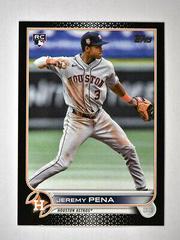 Jeremy Pena [Black] #US253 Baseball Cards 2022 Topps Update Prices